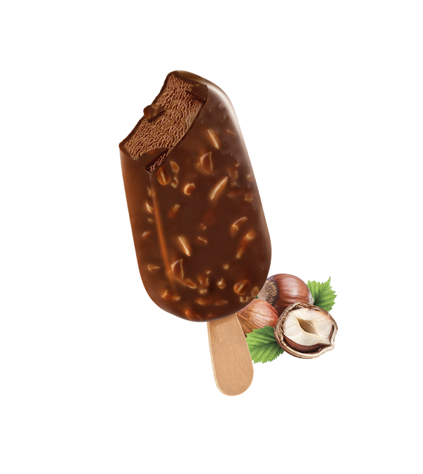 Picolé Kascão com Avelãs e Brownie
